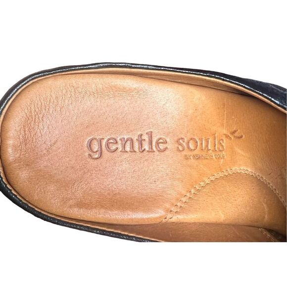 Gentle Souls Ophelia Black Leather Clog with Buckle Size 8 1/2 - Picture 9 of 11